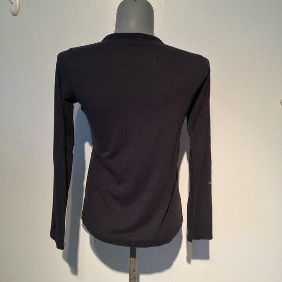 MASSIMO Duitti Long Sleeve Button Front V-Neck Top - Picture 2 of 11
